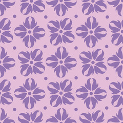 Artistic simple branches flowers peonies, dahlia and buds with leaves seamless pattern. Vector hand drawn. Retro, vintage, pastel print. Template for design, fabric, fashion, wallpaper, textile