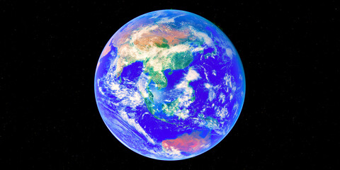 Earth Asia, Australia, Russia - Earth is a rocky planet with a solid surface and an atmosphere and It's the only planet in our solar system known to support life.