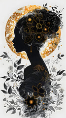 Obraz premium Stylish floral design capturing the essence of spring beauty and feminine charm