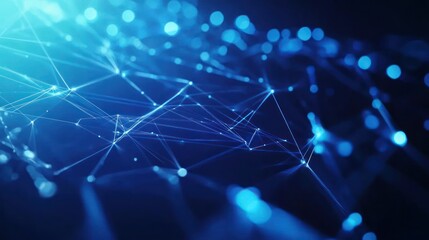 Obraz premium Abstract Network Connection: Digital World Visualization