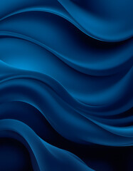 Obraz premium elegant dynamic header design with very dark blue, strong blue and dark turquoise colors. fluid curved flowing waves and curves, realistic, with white tones