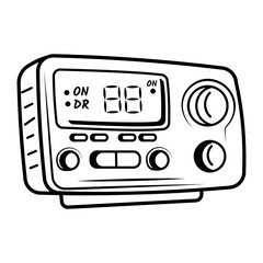 A hand drawn icon of temperature regulator