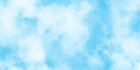 Blue pastel sky with beautiful white cloud texture background colorful clearing day and nature in the morning, abstract vector realistic isolated cloud fog or smog for texture and seamless pattern.