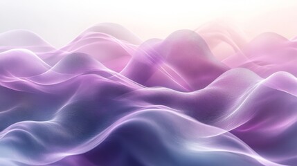 Obraz premium Abstract Purple Waves Flowing Softly Gradient Background