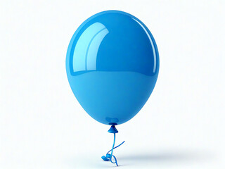 blue balloon isolated on white