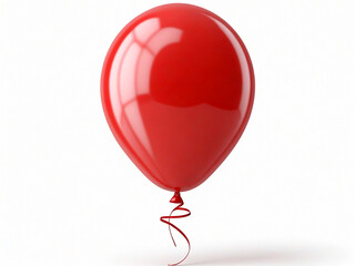 red balloon isolated on white