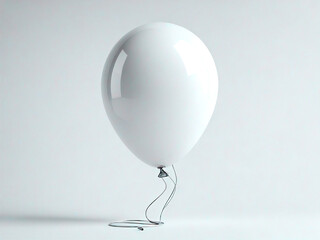 white balloon isolated on white