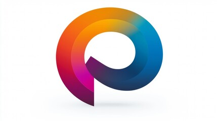 Colorful abstract swirl design showcasing vibrant hues and modern visual appeal in a minimalist style