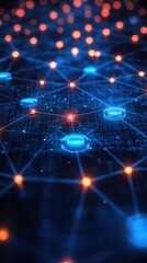 Exploring the Digital Network: Nodes, Connections, and Data Flow Visualization, Unveiling the Intricate Web of Modern Communication and Information Systems.