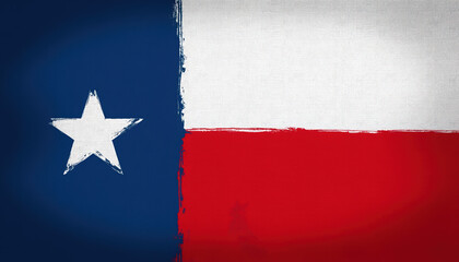 Minimalistic Texas Independence Day banner design featuring the key colors of the Texas flag, celebrating unity and heritage.