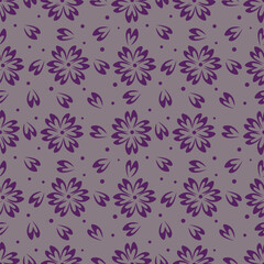 Wallpaper in the style of Baroque. Seamless vector background. Set of colored floral ornament. Graphic pattern for fabric, wallpaper, packaging