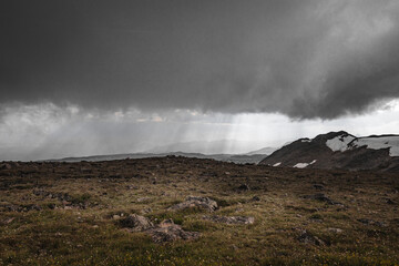 Storm Cloud Skies in the Absaroka Beartooth Mountains Montana
