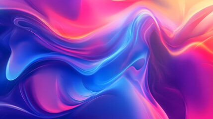 Naklejka premium Colorful abstract liquid glass background. wallpaper neon. Fluid painting abstract texture. Intensive colorful mix of acrylic neon colors