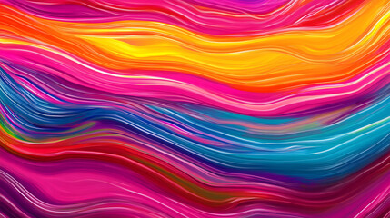 Obraz premium Colorful abstract liquid glass background. wallpaper neon. Fluid painting abstract texture. Intensive colorful mix of acrylic neon colors