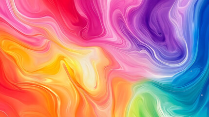 Obraz premium Colorful abstract liquid glass background. wallpaper neon. Fluid painting abstract texture. Intensive colorful mix of acrylic neon colors