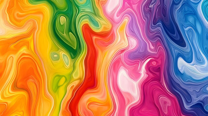 Fototapeta premium Colorful abstract liquid glass background. wallpaper neon. Fluid painting abstract texture. Intensive colorful mix of acrylic neon colors