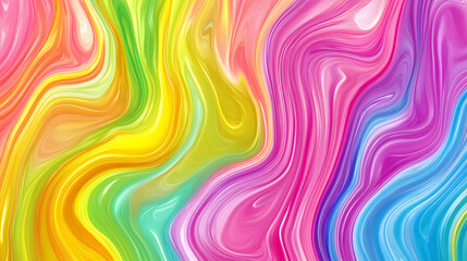 Obraz premium Colorful abstract liquid glass background. wallpaper neon. Fluid painting abstract texture. Intensive colorful mix of acrylic neon colors