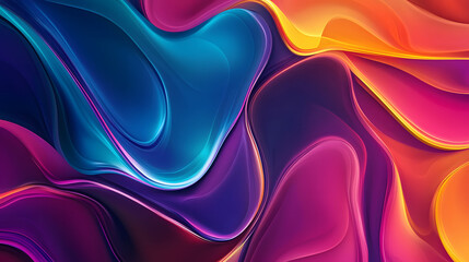 Obraz premium Colorful abstract liquid glass background. wallpaper neon. Fluid painting abstract texture. Intensive colorful mix of acrylic neon colors