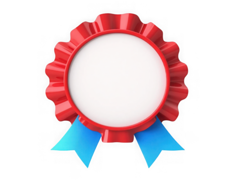 Award badge isolated on transparent or white background, png 