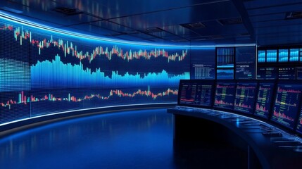 Dynamic Financial Data Visualization in a Modern Control Room
