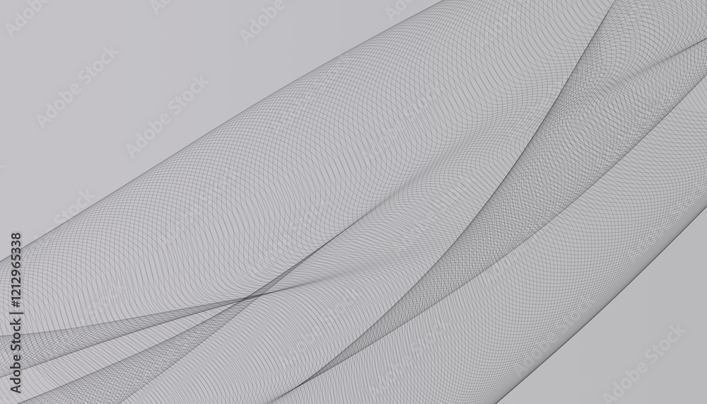 Poster minimalist abstract wireframe wave pattern for digital designs, architectural concepts, or elegant b