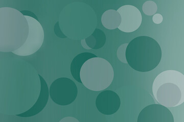 seamless pattern with circles on green gradient color