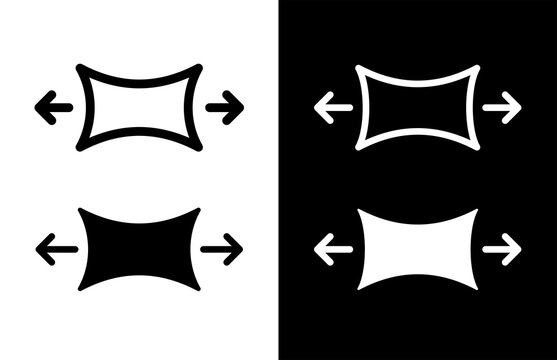 Lycra icon, as part of fabric. Designation of elastic, ductility or stretchable fabric. Pictogram for web or marketplace, category clothing.