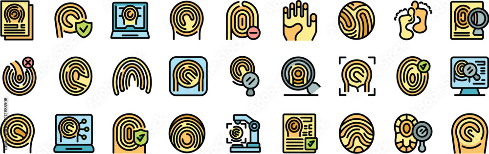 Poster fingerprint biometrics providing secure identification and access control through advanced scanning 