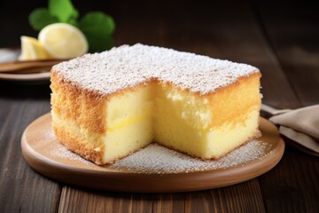 Delicious Homemade Sponge Cake - Bakery Dessert with Fresh Epicure Sweet Taste