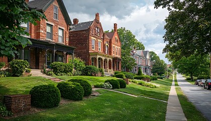 Fototapeta premium Scenic Views Zanesville Ohio Featuring Historic Architecture and Lush Green Landscapes