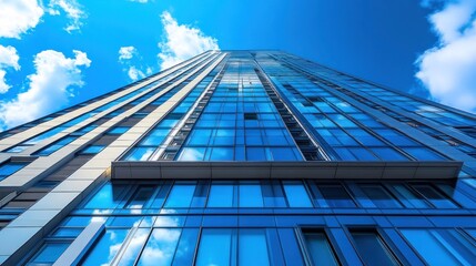 Obraz premium Modern Skyscraper Reaching for the Sky