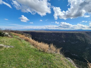Caucasus mountains and canyon in Georgia