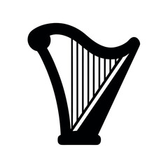harp vector illustration