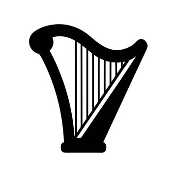 harp vector illustration