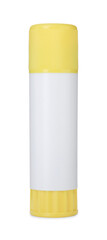 One glue stick isolated on white. Adhesive material