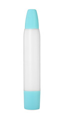 One glue stick isolated on white. Adhesive material