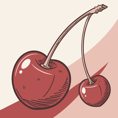 illustration of cherries
