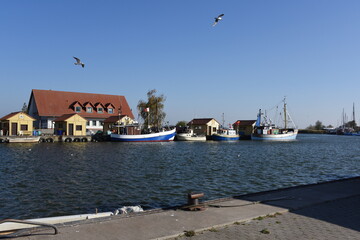 Freest, Fischereihafen am Peenestrom