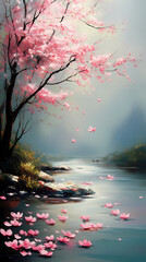 Fototapeta premium Serene River Bliss