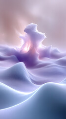Fototapeta premium Celestial Dreamscape: Pastel Gradient Galaxy Clouds HD Wallpaper