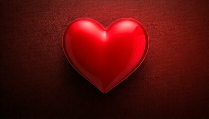 Obraz premium background valentine's day with a red heart for your text, an empty space to insert the inscriptions; i love you Generated image