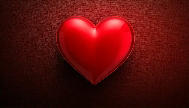 Fototapeta background valentine's day with a red heart for your text, an empty space to insert the inscriptions  i love you Generated image
