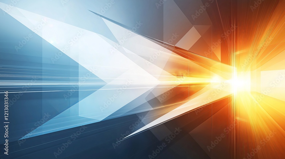 Poster Futuristic abstract design with high-tech energy flow and glowing light effects, representing digital speed, innovation, and dynamic modern technology, Generative AI