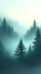 Misty Forest Serenity