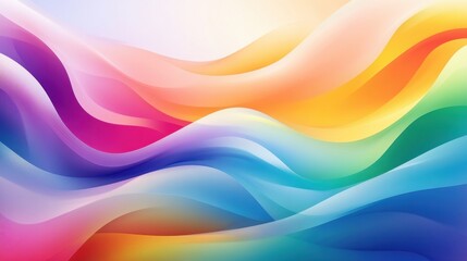 Fototapeta premium Abstract Colorful Waves Flowing Design