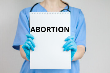 Abortion inscription text general medical topics