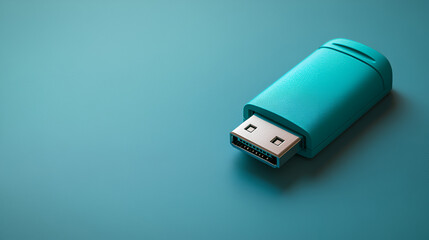 Minimalist isolated flash drive for study files on  
