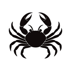crab silhouette vector illustration