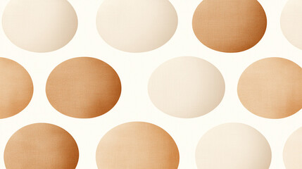 Abstract design featuring soft, round beige and cream circles on a light background, representing modern art and minimalism for stylish decor