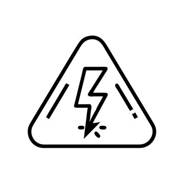 Warnung Hochspannung Elektrizit&auml;t Symbol
